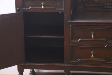 アンティーク家具　英国イギリスアンティーク　重厚なサイドボード(バーカウンター)(R-036816)