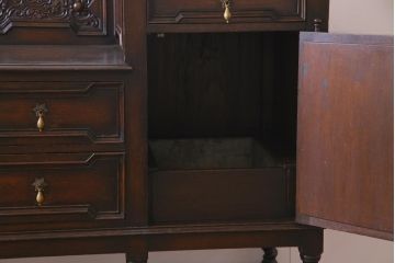アンティーク家具　英国イギリスアンティーク　重厚なサイドボード(バーカウンター)(R-036816)