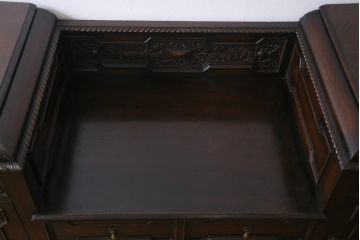 アンティーク家具　英国イギリスアンティーク　重厚なサイドボード(バーカウンター)(R-036816)