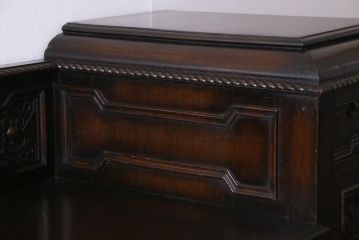 アンティーク家具　英国イギリスアンティーク　重厚なサイドボード(バーカウンター)(R-036816)
