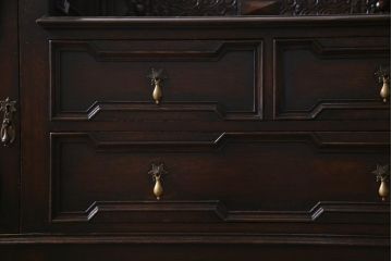 アンティーク家具　英国イギリスアンティーク　重厚なサイドボード(バーカウンター)(R-036816)