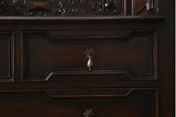 アンティーク家具　英国イギリスアンティーク　重厚なサイドボード(バーカウンター)(R-036816)