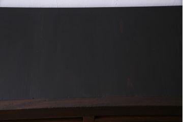 アンティーク家具　古民具・骨董　前面ケヤキ材　重厚な佇まいが存在感のある大型帳場箪笥(時代箪笥、サイドボード)