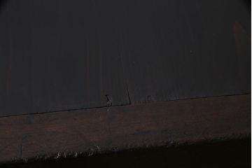 アンティーク家具　古民具・骨董　前面ケヤキ材　重厚な佇まいが存在感のある大型帳場箪笥(時代箪笥、サイドボード)