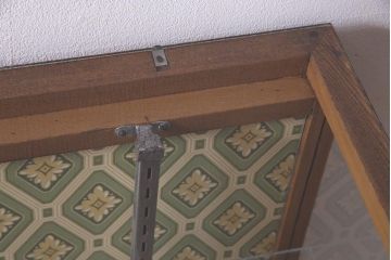 ビンテージ家具　ペイント　レトロな雰囲気がお洒落なガラスケース(ショーケース、陳列棚、ヴィンテージ)