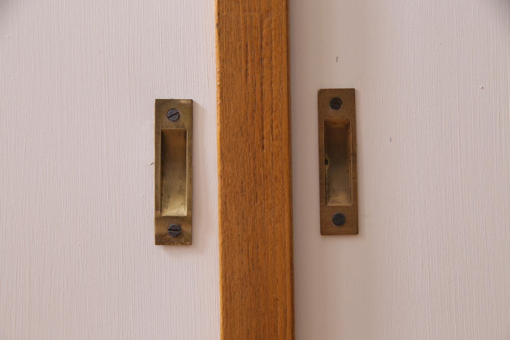 ビンテージ家具　ペイント　レトロな雰囲気がお洒落なガラスケース(ショーケース、陳列棚、ヴィンテージ)