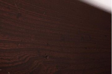 アンティーク家具　総ケヤキ材　天板一枚板　和の風情あふれる上質な両袖文机(両袖机、帳場机)