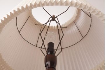 中古　松本民芸家具　和紙のシェードが情緒溢れるA型フロアスタンド(R-036824)