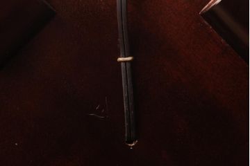 中古　松本民芸家具　和紙のシェードが情緒溢れるA型フロアスタンド(R-036824)