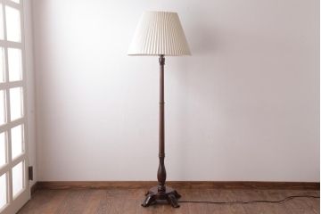 中古　松本民芸家具　和紙のシェードが情緒溢れるA型フロアスタンド(R-036824)