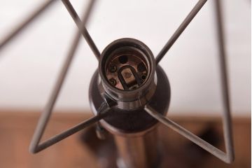 中古　松本民芸家具　和紙のシェードが情緒溢れるA型フロアスタンド(R-036824)