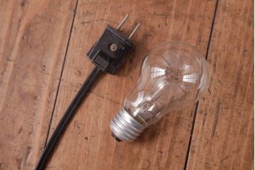 中古　松本民芸家具　和紙のシェードが情緒溢れるA型フロアスタンド(R-036824)