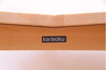 中古　カリモク(karimoku)　アーム付きスツール(立ち上がり椅子、チェア)(R-036825)