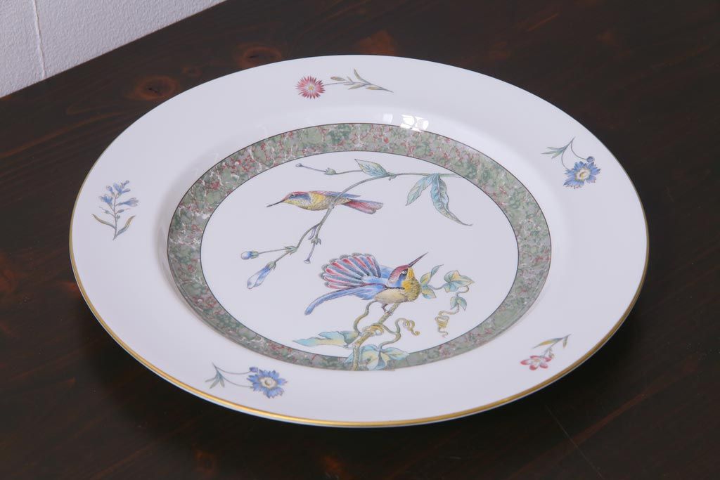 イギリス　WEDGWOOD(ウェッジウッド)　ハミングバード　34cm　プレート(大皿、洋食器)(R-036828)