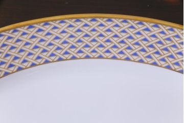 イタリア　Richard Ginori(リチャードジノリ)　インペロ・ダイヤモンド　オーバルプレート(大皿、洋食器)(R-036829)