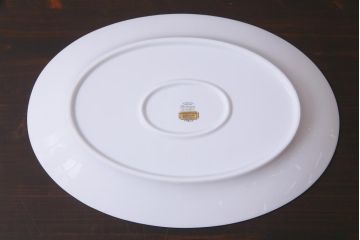 イタリア　Richard Ginori(リチャードジノリ)　インペロ・ダイヤモンド　オーバルプレート(大皿、洋食器)(R-036829)