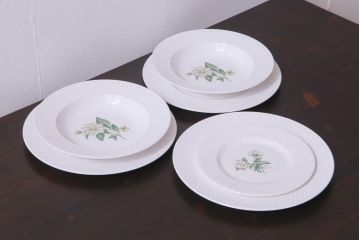 英国イギリス　Spode(スポード)　Virginia(バージニア)　ディナープレート、スーププレートなど6枚セット(皿、洋食器)(R-036832)