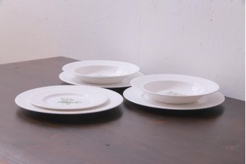 英国イギリス　Spode(スポード)　Virginia(バージニア)　ディナープレート、スーププレートなど6枚セット(皿、洋食器)(R-036832)