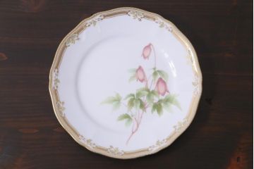 中古　ノリタケ(Noritake)　GALA CONTESSA(ガラコンテッサ)　深山半鐘蔓　ケーキプレート6枚セット(ケーキ皿、洋食器)(R-036833)