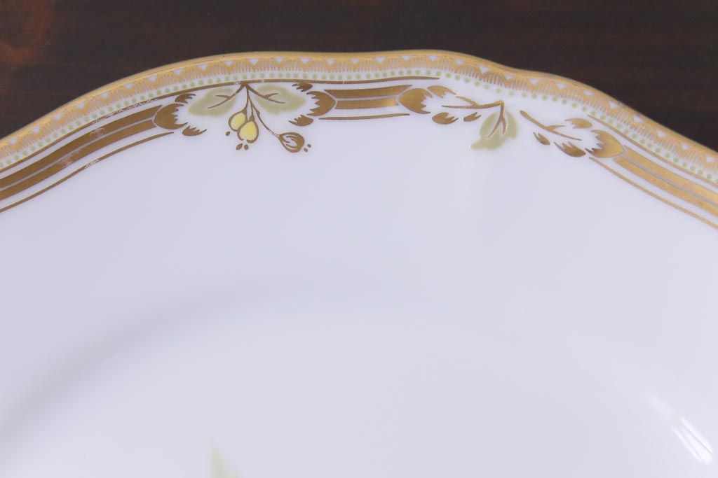 中古　ノリタケ(Noritake)　GALA CONTESSA(ガラコンテッサ)　深山半鐘蔓　ケーキプレート6枚セット(ケーキ皿、洋食器)(R-036833)