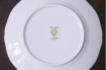 中古　ノリタケ(Noritake)　GALA CONTESSA(ガラコンテッサ)　深山半鐘蔓　ケーキプレート6枚セット(ケーキ皿、洋食器)(R-036833)