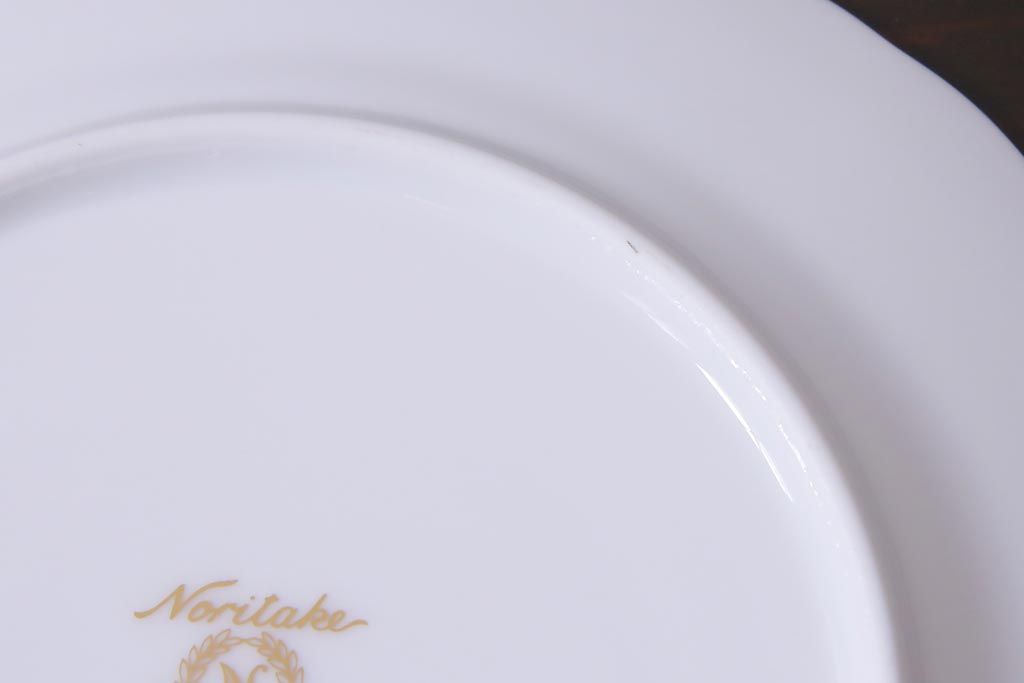 中古　ノリタケ(Noritake)　GALA CONTESSA(ガラコンテッサ)　深山半鐘蔓　ケーキプレート6枚セット(ケーキ皿、洋食器)(R-036833)