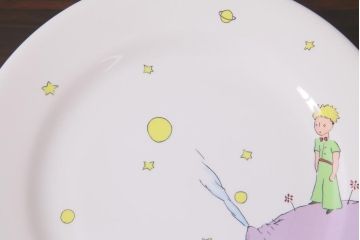 フランス　Gien(ジアン)　Le Petit Perince　星の王子さま　プレート6枚セット・箱付き(皿、洋食器)(R-036834)