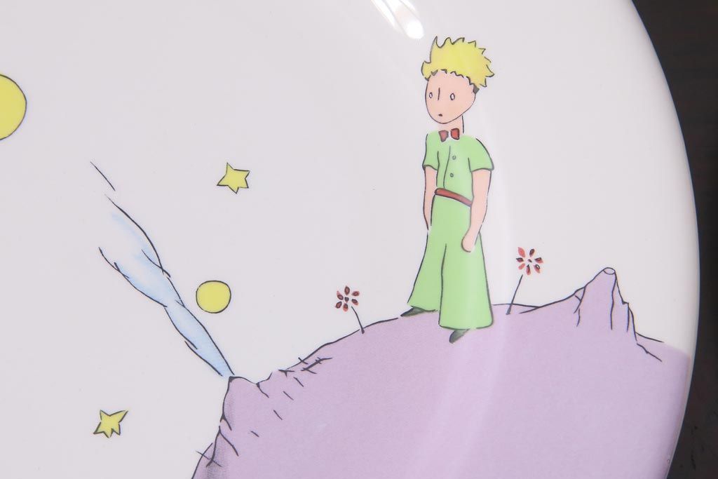 フランス　Gien(ジアン)　Le Petit Perince　星の王子さま　プレート6枚セット・箱付き(皿、洋食器)(R-036834)