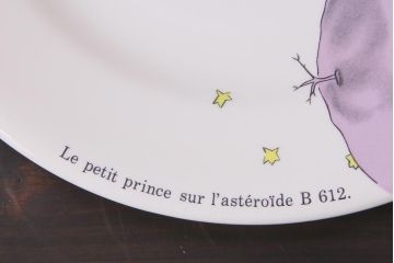 フランス　Gien(ジアン)　Le Petit Perince　星の王子さま　プレート6枚セット・箱付き(皿、洋食器)(R-036834)