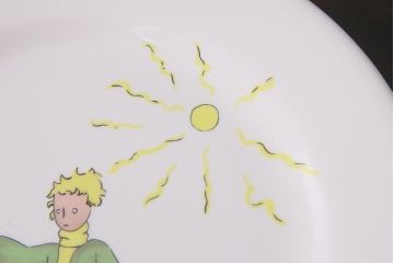 フランス　Gien(ジアン)　Le Petit Perince　星の王子さま　プレート6枚セット・箱付き(皿、洋食器)(R-036834)