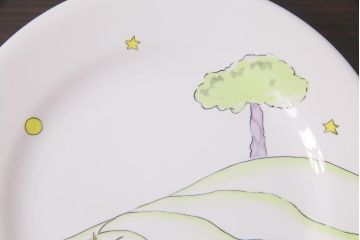 フランス　Gien(ジアン)　Le Petit Perince　星の王子さま　プレート6枚セット・箱付き(皿、洋食器)(R-036834)