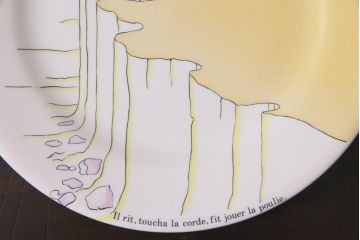 フランス　Gien(ジアン)　Le Petit Perince　星の王子さま　プレート6枚セット・箱付き(皿、洋食器)(R-036834)