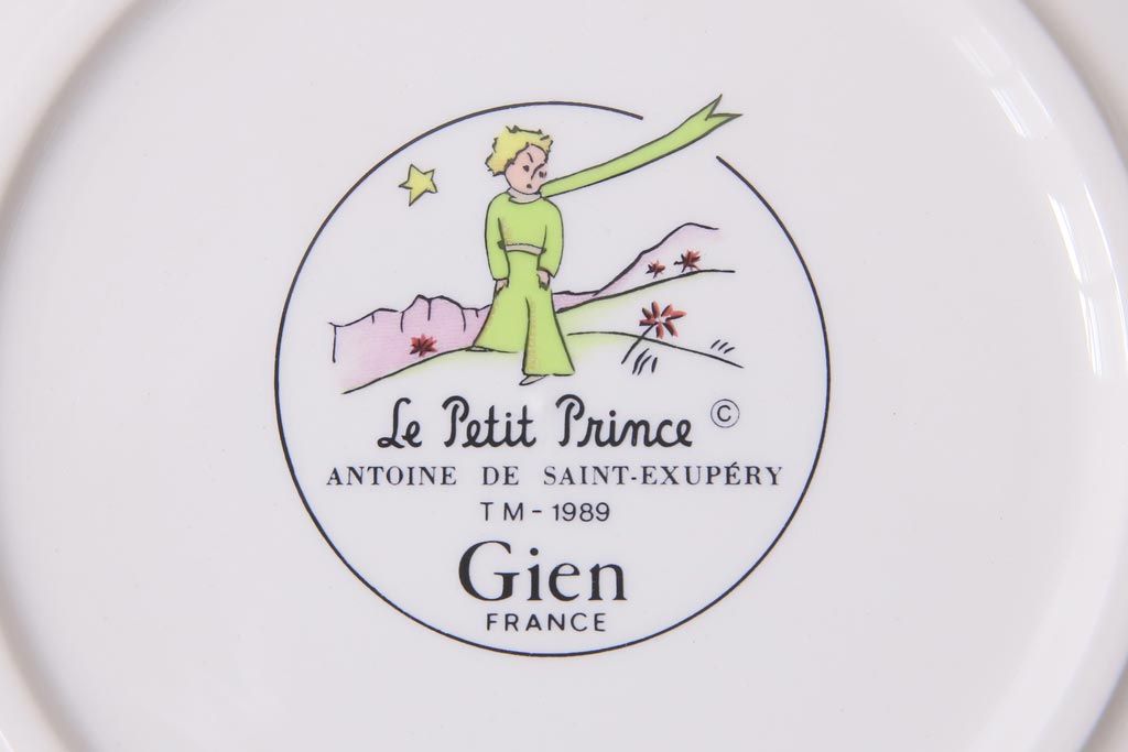 フランス　Gien(ジアン)　Le Petit Perince　星の王子さま　プレート6枚セット・箱付き(皿、洋食器)(R-036834)