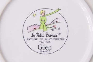 フランス　Gien(ジアン)　Le Petit Perince　星の王子さま　プレート6枚セット・箱付き(皿、洋食器)(R-036834)