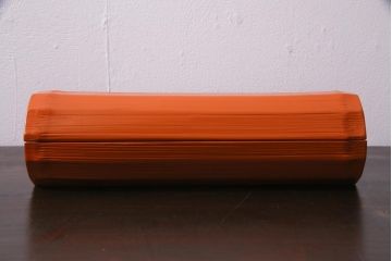 昭和期　山田平安堂　呉藤友乗作　竹菓子器・箱付き(漆器、蓋物)(R-036843)