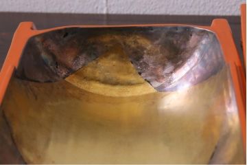 昭和期　山田平安堂　呉藤友乗作　竹菓子器・箱付き(漆器、蓋物)(R-036843)