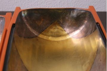 昭和期　山田平安堂　呉藤友乗作　竹菓子器・箱付き(漆器、蓋物)(R-036843)