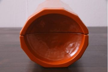 昭和期　山田平安堂　呉藤友乗作　竹菓子器・箱付き(漆器、蓋物)(R-036843)