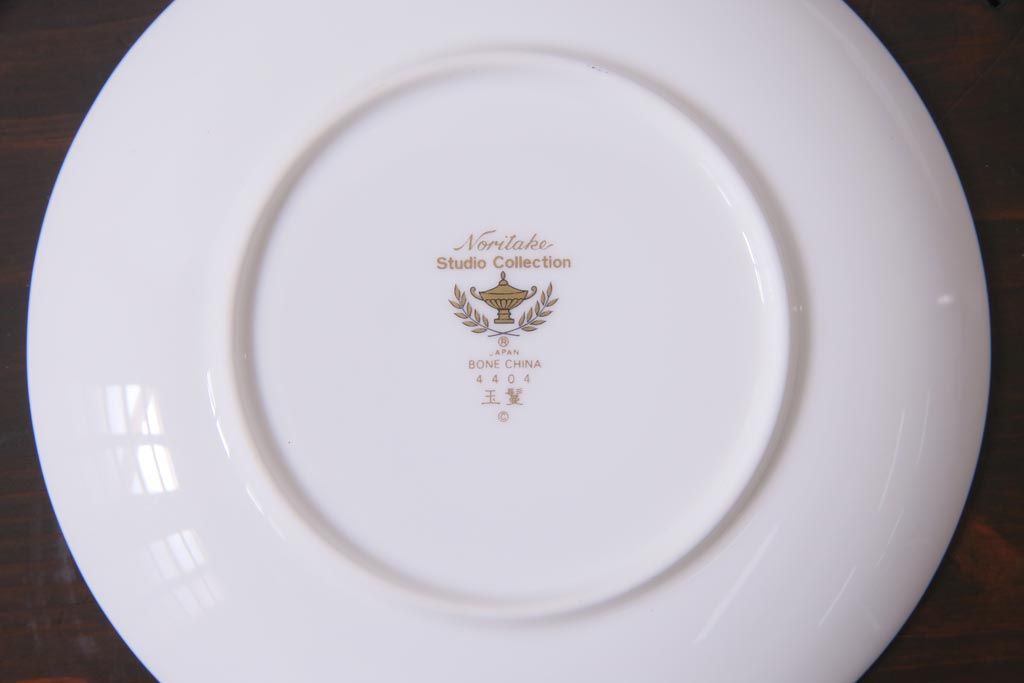 中古　廃版品　ノリタケ(Noritake)　Studio Collection(スタジオコレクション)　玉鬘(たまかずら)　銘々皿5枚セット・箱付き(プレート、食器)