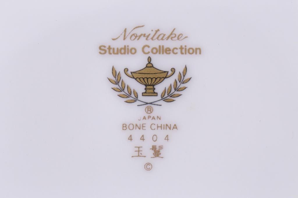 中古　廃版品　ノリタケ(Noritake)　Studio Collection(スタジオコレクション)　玉鬘(たまかずら)　銘々皿5枚セット・箱付き(プレート、食器)