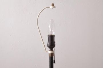 レア!　レトロ照明　和製ビンテージ　ヴィンテージ照明　フリンジ付シェードのフロアスタンド(スタンドライト)(R-036852)
