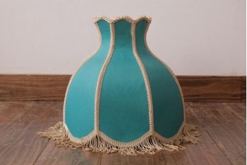 レア!　レトロ照明　和製ビンテージ　ヴィンテージ照明　フリンジ付シェードのフロアスタンド(スタンドライト)(R-036852)