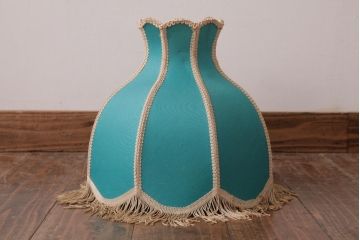 レア!　レトロ照明　和製ビンテージ　ヴィンテージ照明　フリンジ付シェードのフロアスタンド(スタンドライト)(R-036852)