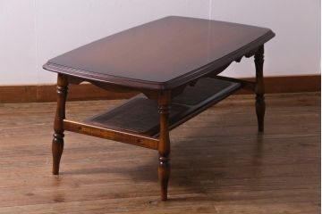 中古　カリモク家具(Karimoku)　コロニアルシリーズ　リビングテーブル(センターテーブル)(R-036854)