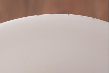 昭和レトロ照明　戦前　昔懐かしい平笠シェードのペンダントライト(吊り下げ照明、天井照明)(R-036858)