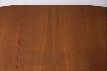 ヴィンテージ家具　北欧ビンテージ　チーク材　McIntosh(マッキントッシュ)　洗練されたデザインが素敵なエクステンションテーブル(ラウンドテーブル)(R-036864)