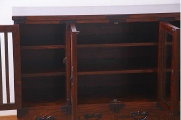 中古　伝統民芸家具　岩谷堂箪笥　No.746　覚山サイドボード(収納棚、タンス)(定価約60万円)(R-036866)