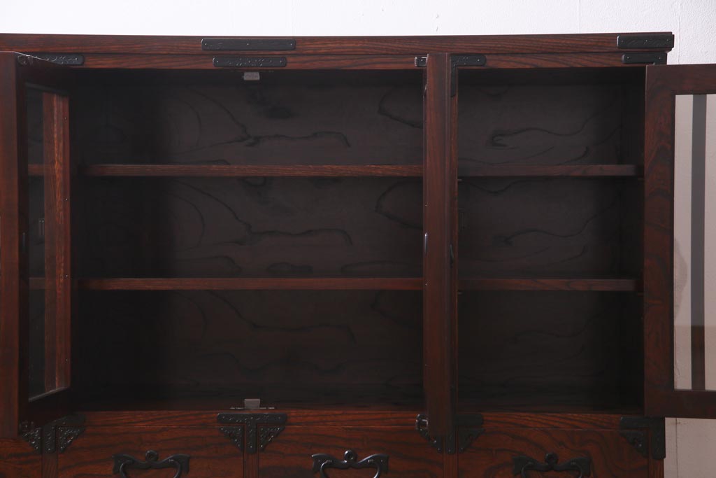 中古　伝統民芸家具　岩谷堂箪笥　No.746　覚山サイドボード(収納棚、タンス)(定価約60万円)(R-036866)