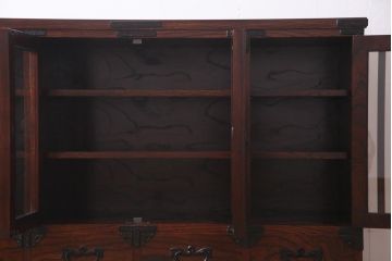 中古　伝統民芸家具　岩谷堂箪笥　No.746　覚山サイドボード(収納棚、タンス)(定価約60万円)(R-036866)