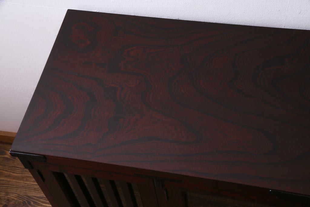 中古　伝統民芸家具　岩谷堂箪笥　No.746　覚山サイドボード(収納棚、タンス)(定価約60万円)(R-036866)